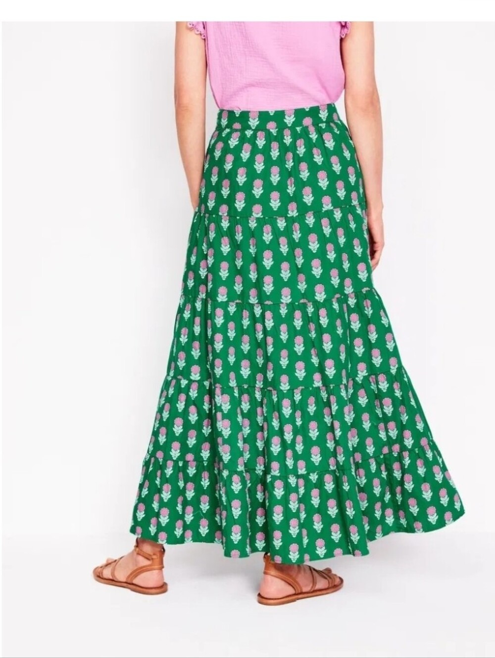 BODEN Nadia Poplin Maxi Skirt Size 8R - Picture 2 of 6